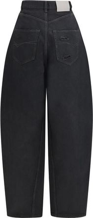 Balenciaga Twisted-Seam Denim Jeans - Black