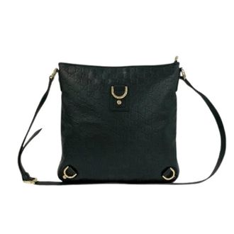 Gucci Pre-owned Cross Body Bags, female, Black, Size: ONE SIZE Pre-owned Abbey Leather Crossbody Bag