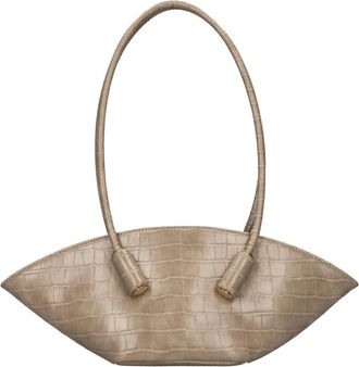 Themoir&egrave; Olimpia Schoudertas - Dames - Schoudertassen - Beige - ONE Size - Leer - Tassen