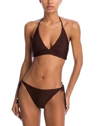 Ramy Brook Gari Bikini Top & Benni Bikini Bottom Set In Brown