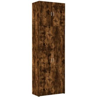 vidaXL Highboard Smoked Oak 80x42.5x249 cm Engineered Wood Vidaxl