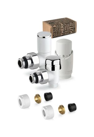 APM Apm - Kit V&aacute;lvula De Mobiliario Termost&aacute;tica Blanca Con Conexi&oacute;n De Tubo De Cobre 100kb 015 R 12 Blanco
