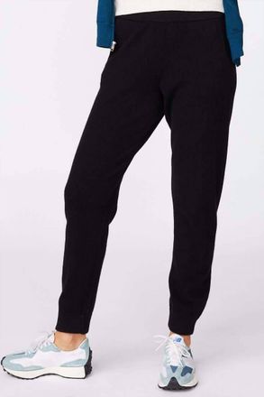 Monrow Cashmere Jogger In Black