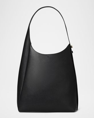 Tory Burch Romy Pebbled Leather Hobo Bag