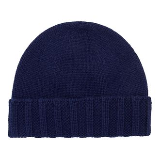 Drumohr Beanies, male, Blue, Size: ONE SIZE Cashmere Beanie