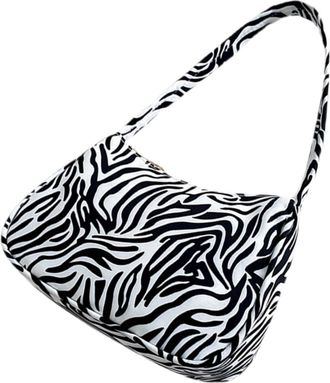 Generic Retro Canvas Shoulder Bag for Women Non-slip Handle Tote Handbag Versatile Crossbody Underarm Bag for Shopping Travel Beach Lightweight and Practical 