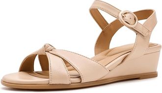 S&ouml;fft Summer Womens Wedge Shoes Nude Beige : 7.5 M (B), Leather
