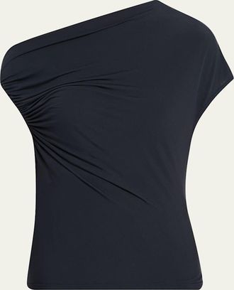 A.L.C. Halle Ruched Asymmetric Tee