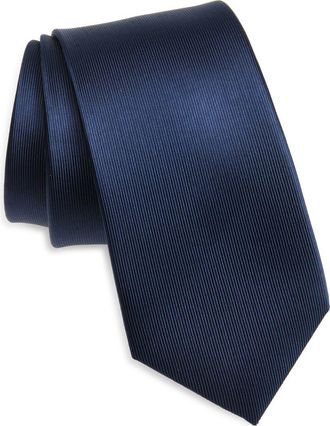 Duchamp Solid Silk Tie in Navy at Nordstrom Rack