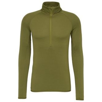 Stoic MerinoSoft180 TuleboLightSt. Half Zip Merinounterw&auml;sche f&uuml;r Herren | oliv