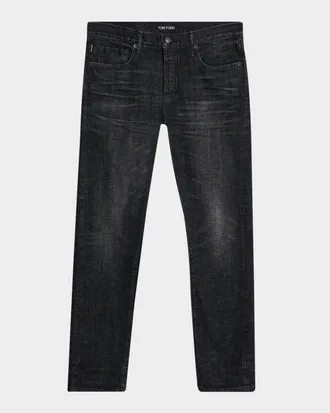 Tom Ford Men & apos;s Dark Rinse Denim Straight-Fit Jeans