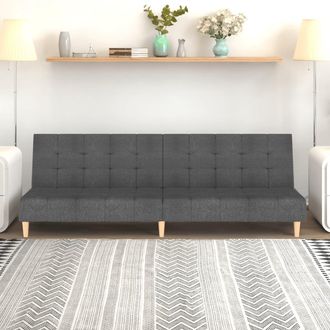 vidaXL Sof&aacute; Cama De 2 Plazas Tela Gris Claro Vidaxl
