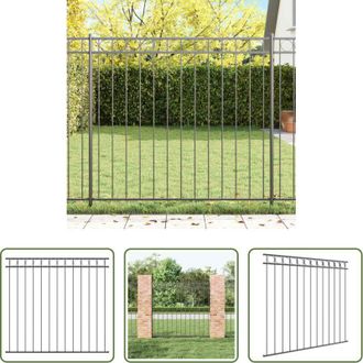 vidaXL Recinzione esterna - Elemento Recinzione Grigio 170 x 150 cm Acciaio