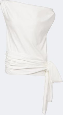 Proenza Schouler Zafira asymmetric cotton jersey top