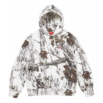 SUPREME Small Box Hooded Sweatshirt White Black SUP-SS24-012