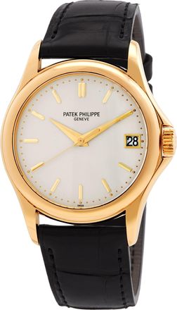 Patek Philippe Pre-owned Patek Philippe Calatrava Automatic Silver Dial Mens Watch 5127J-0001