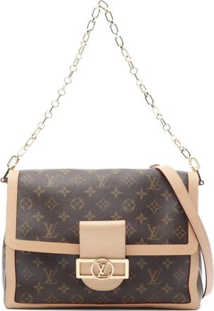 Louis Vuitton Borsa a spalla Dauphine Soft GM 2021 - Marrone