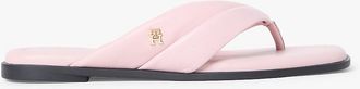 Tommy Hilfiger Womens Leather Flip-Flop - Pink - US 6.5 / EU 37