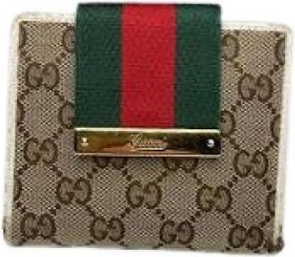 Gucci Pre-owned Canvas Wallet - Dames - Vintage Accessoires - Veelkleurig - ONE Size - Vintage
