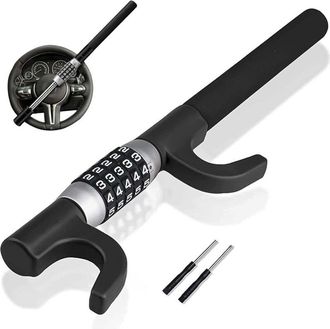 OEM Bloqueo De Volante, Bloqueo Antirrobo Para Autom&oacute;vil, Bloqueo De Seguridad Antirrobo Retr&aacute;ctil Con Contrase&ntilde;a Sin Llave Para Volante De Autom&oacute;vil, Cam