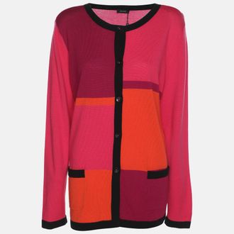 Basler Colorblock Stretch Knit Sweater