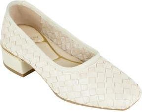 Kenneth Cole Birdie Woven Leather Pump in Ecru Woven Leather at Nordstrom Rack, Size 7.5