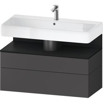 Duravit Duravit - Qatego Mueble Bajo Lavabo, 1 Extra&iacute;ble Y 1 Caj&oacute;n
