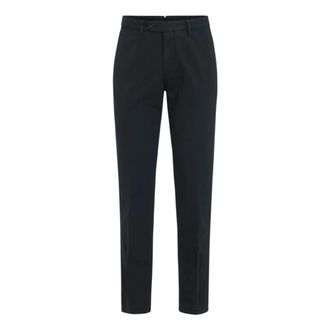 Oscar Jacobson Suit Trousers, male, Black, L, Danwick Slim Fit Twill Trousers