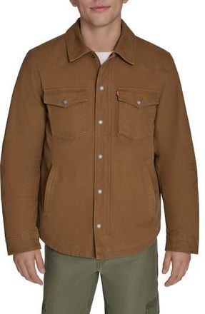 Levi's Western Shirt Jacket in Brown at Nordstrom Rack, Size Xx-Large