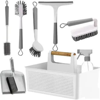 Ou 8-Piece Multipurpose Home Cleaning Tools Set in White at Nordstrom