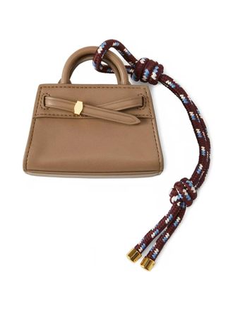 Veronica Beard Dash bag charm - women - Polyester/Polyurethane - One Size - Brown