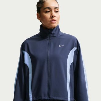 Nike Womens One Woven Jacket in Blue | IV5393-410