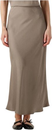 Drykorn Nevida Maxi Rok - Dames - Maxi Rokken - Bruin - W30 - Denim - Rokken