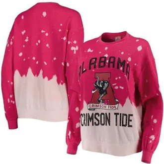 Gameday Couture Womens Gameday Couture Crimson Alabama Crimson Tide Twice As Nice Faded Dip-Dye Pullover Long Sleeve Top at Nordstrom, Size Small