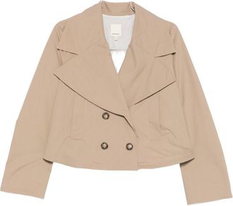 Emporio Armani Womens Cotton Double-Breasted Jacket
