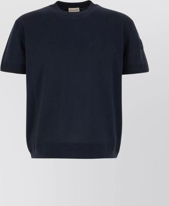 Moncler silk blend crew neck sweater