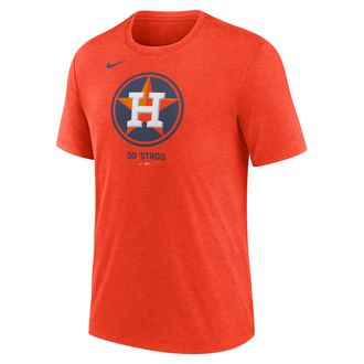 Nike Houston Astros Logo Nike Mens MLB T-Shirt in Orange | NJFD89LHUS-J77