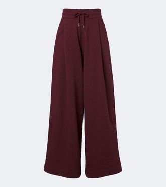 Dries Van Noten Wide-leg cotton jersey sweatpants