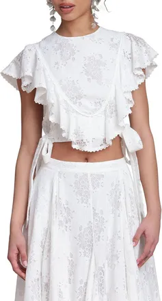 Avec Les Filles Ruffle Top