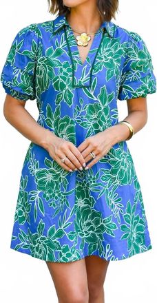 Entro Feeling Blue-Tiful Mini Dress In Royal