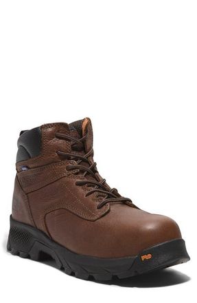 Timberland TiTAN EV 6 Waterproof Composite Toe Work Boot in Brown at Nordstrom, Size 10.5