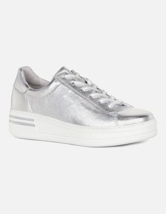 Gabor Womens Keystone Womens Trainers - Silver - Size: 3.5
