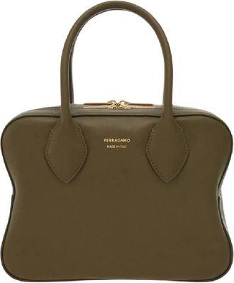 Ferragamo Top Handle Leather Bag