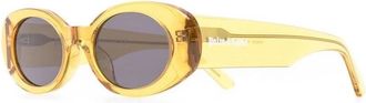 Palm Angels Spirit Oval Zonnebrillen - Dames - Zonnebrillen - Geel - ONE Size - Accessoires