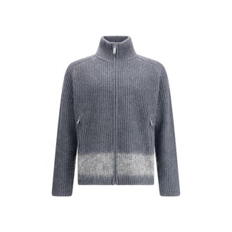 Dsquared2 Gray Wool Mens Cardigan