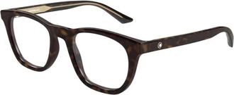 Montblanc Optical Frame - Heren - Brillen - Bruin - 53 MM - Accessoires