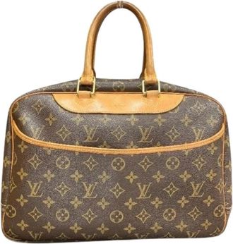 Louis Vuitton Pre-owned Monogram Canvas Handbag - Dames - Vintage Handtas - Bruin - ONE Size - Vintage