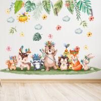 OEM Pegatinas De Pared De Animales De La Selva: Jirafa, Elefante, Monje - Crezuo
