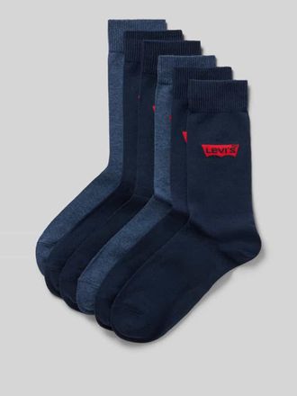 Levi's Socken aus Baumwoll-Mix im 6er-Pack in Jeansblau, Gr&ouml;&szlig;e 39-42