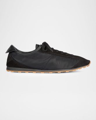 Jacquemus Men & apos;s The Tennis Suede & Nylon Sneakers